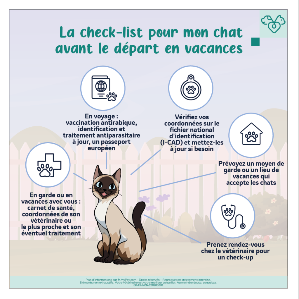 to do list avant vacances pour chat
